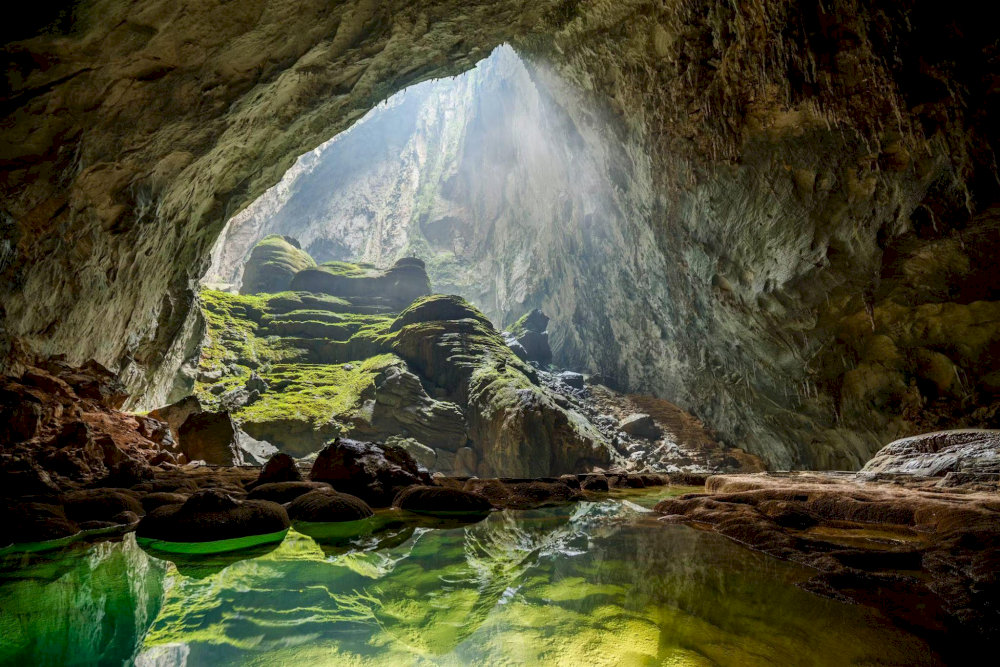 Son Doong Cave unveils a breathtaking subterranean landscape that captivates every traveler who enters its depths 